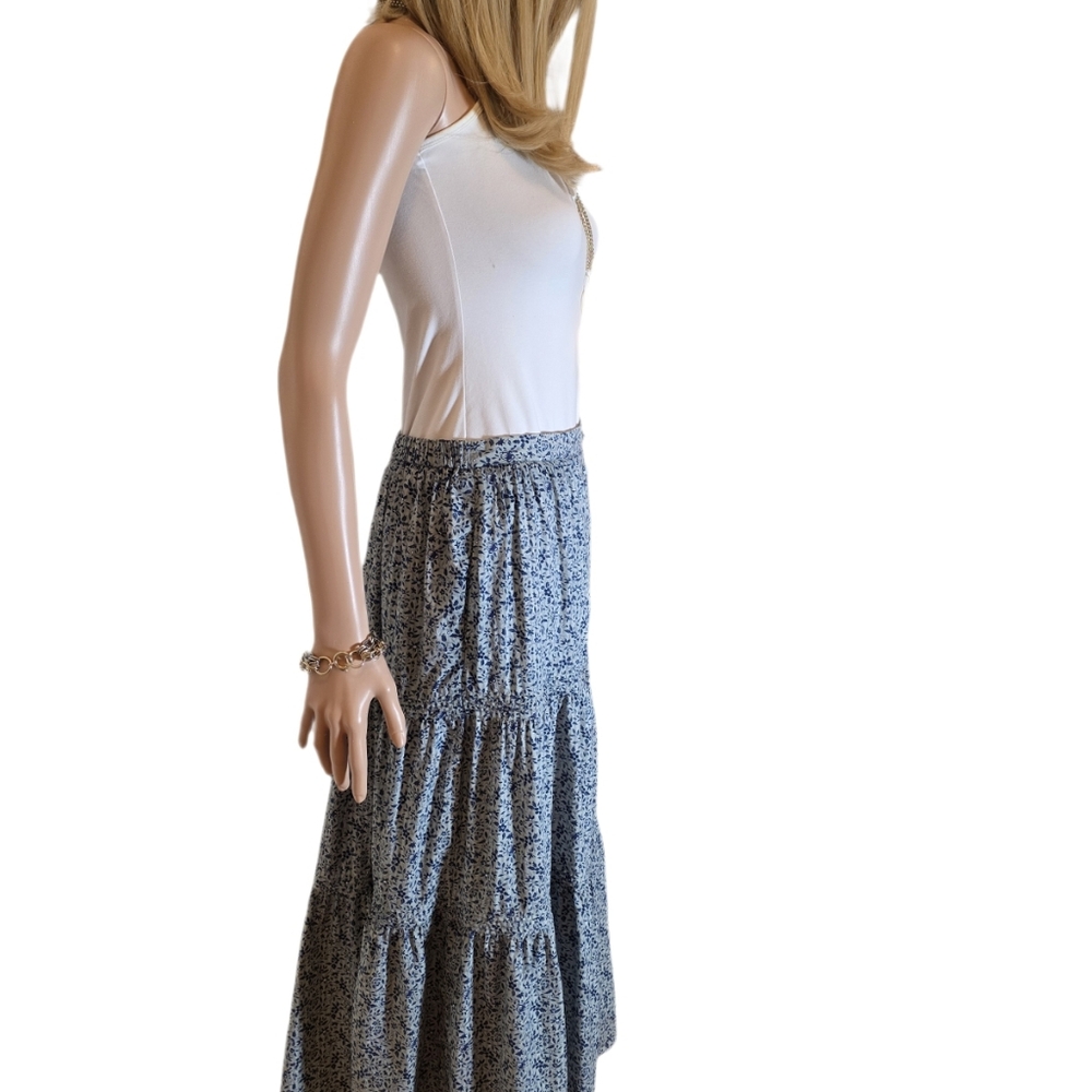 Madewell Button-Front Tiered Maxi Skirt in Florentine Floral SZ Small EUC - Picture 5 of 9